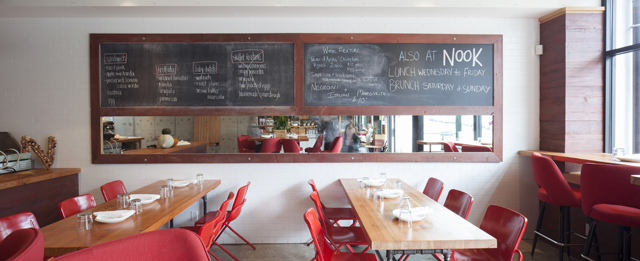 Nook Restaurant Vancouver - Custom Wall Chalkboard